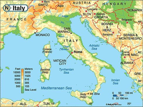 Physical Features - Italy